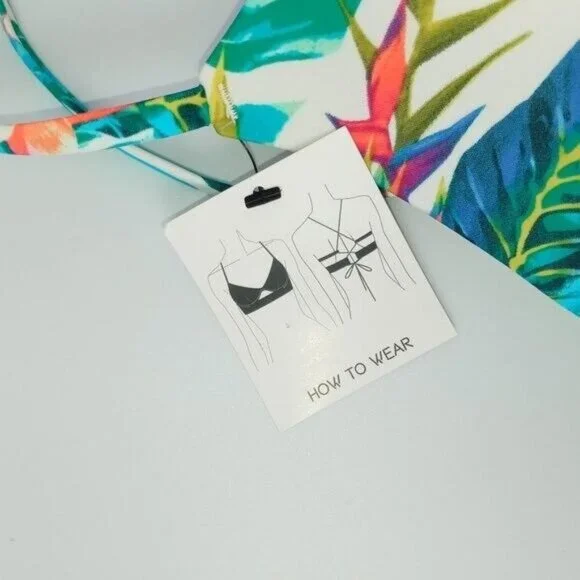 Sundazed Women's Hot Tropics Printed Jenna swim Bra. 34 D - Picture 6 of 10